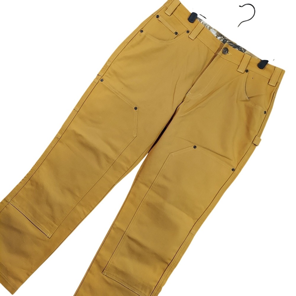 Columbia Pants Mens 34x30 PFG‎ Doubleknee Canvas Carpenter Workwear Hunting
